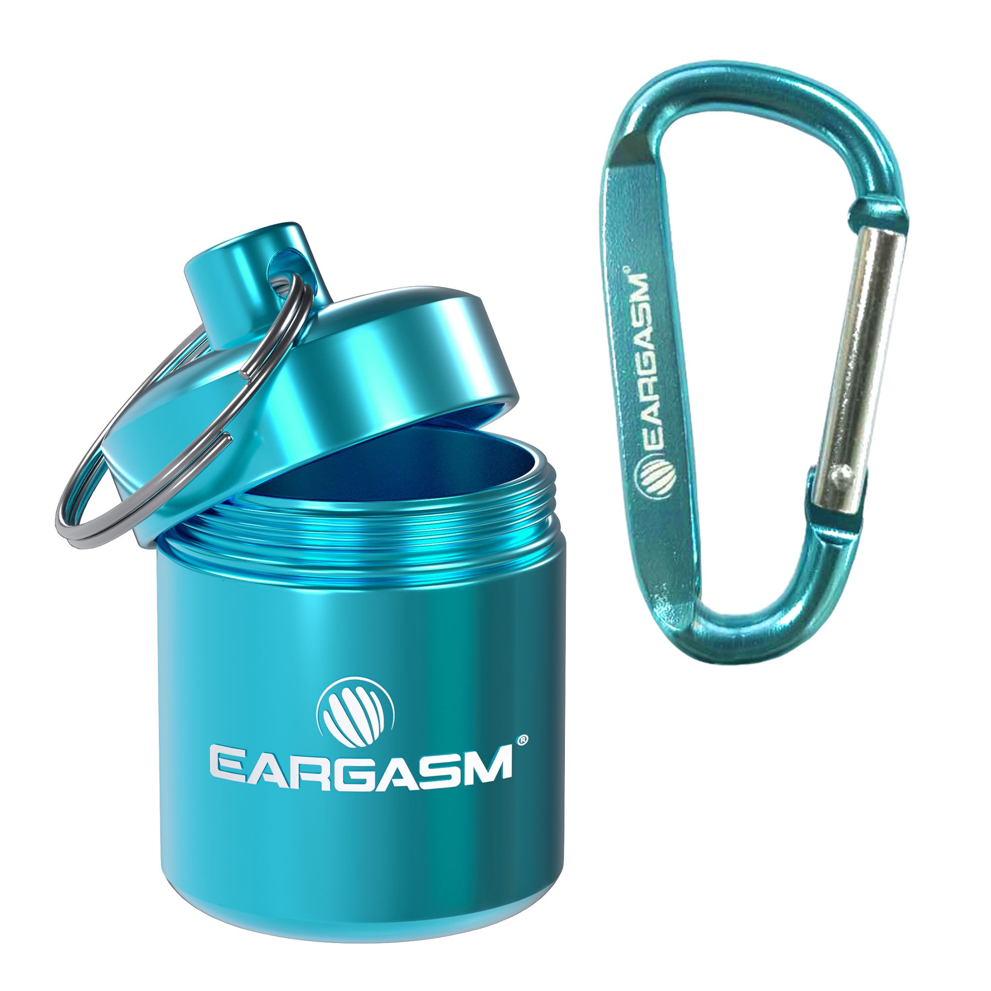 Carabiner + Blue Carrying Case