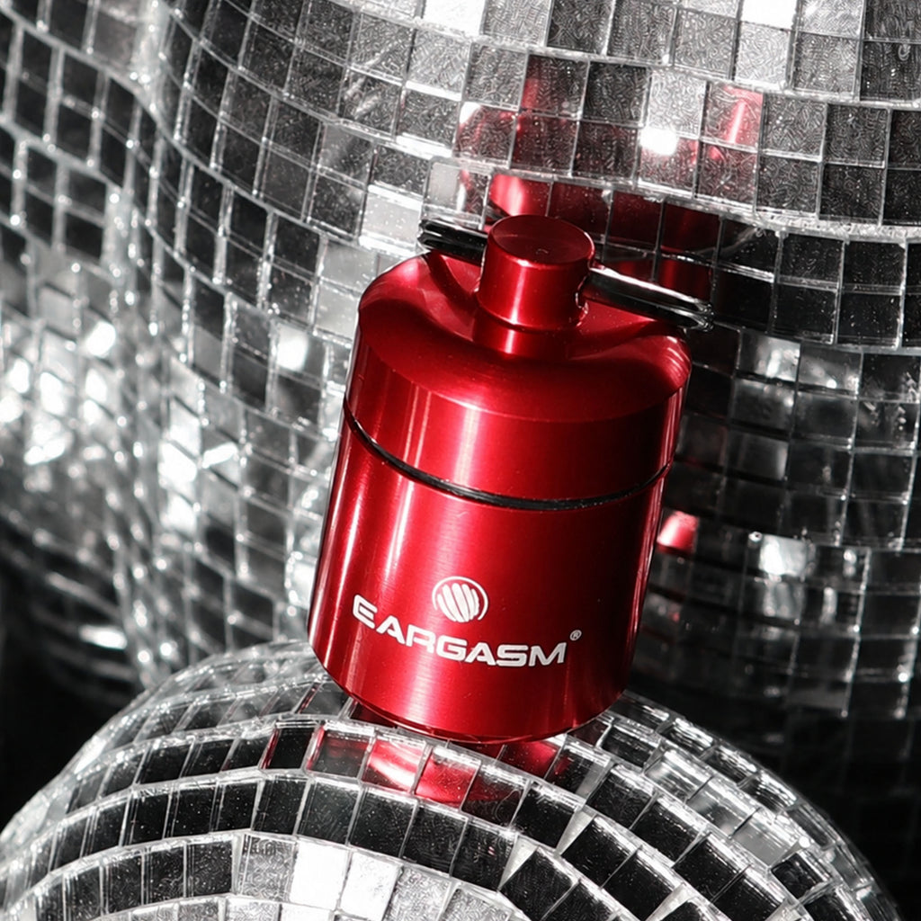 High Fidelity Earplugs Cherry Bomb disco case