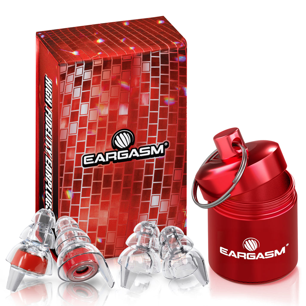 High Fidelity Earplugs Cherry Bomb full set