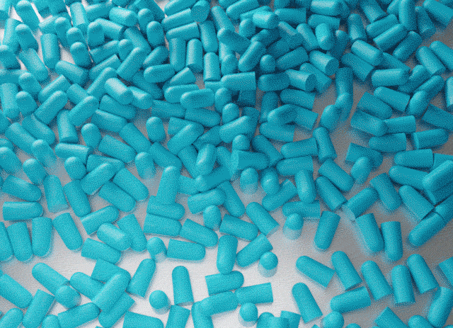 Video of Foam Earplugs moving and then revealing Eargasm Earplugs logo