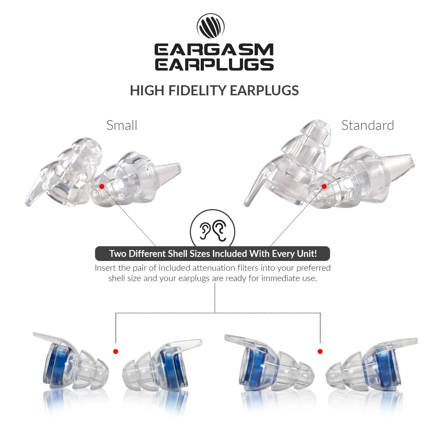 Test Eargasm High Fidelity Earplugs
